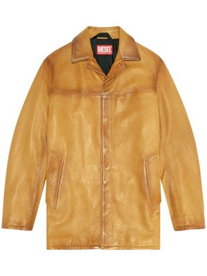 Diesel L-Nico leather jacket - Neutrals