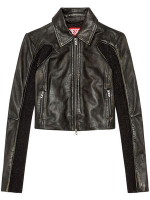 Diesel L-Totem leather jacket - Black