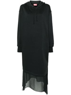 Diesel layered hoodie dress - Black