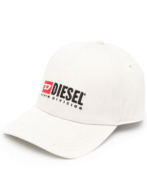 Diesel logo-embroidered cotton baseball cap - Neutrals