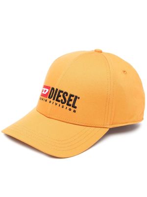 Diesel logo-embroidered cotton baseball cap - Yellow