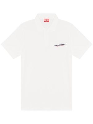 Diesel logo-embroidered cotton polo shirt - 141