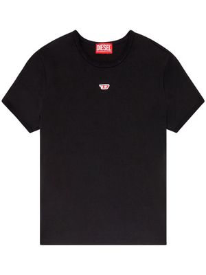 Diesel logo-embroidered T-shirt - Black