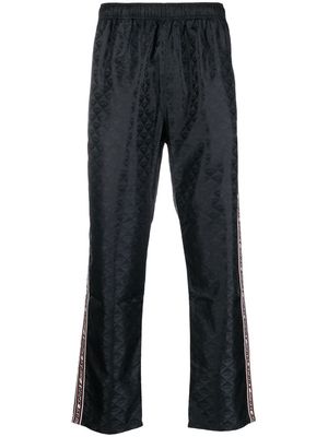 Diesel logo-jacquard track pants - Black