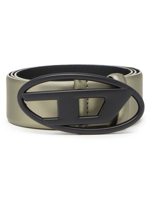 Diesel logo-lettering leather belt - Neutrals