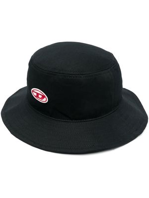 Diesel logo patch bucket hat - Black