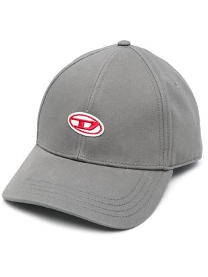 Diesel logo-patch cap - Grey