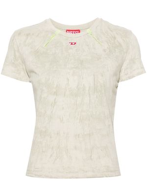 Diesel logo-patch cotton T-shirt - Neutrals