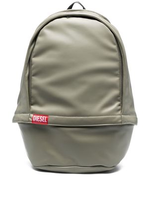 Diesel logo-patch detail backpack - Green