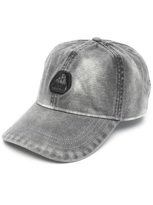 Diesel logo-patch detail baseball cap - Grey