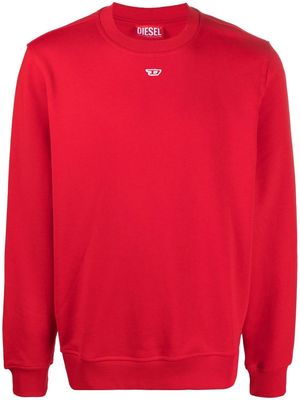 Diesel logo-patch detail sweatshirt - Red