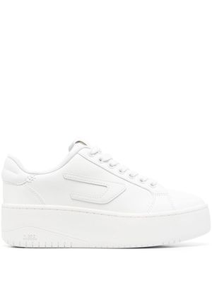 Diesel logo-patch lace-up sneakers - White
