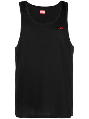 Diesel logo-patch performance tank top - Black