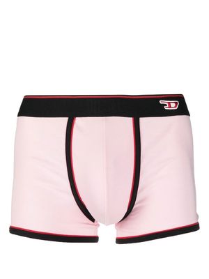 Diesel logo-patch stretch-cotton boxers - Pink