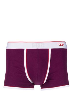 Diesel logo-patch stretch-cotton boxers - Purple