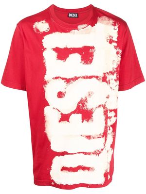 Diesel logo-print cotton T-Shirt - Red