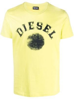 Diesel logo-print cotton T-shirt - Yellow