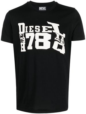Diesel logo-print detail T-shirt - Black