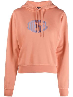 Diesel logo-print hoodie - Orange