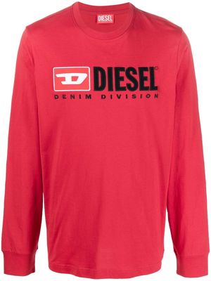 Diesel logo-print long-sleeve sweatshirt - Red