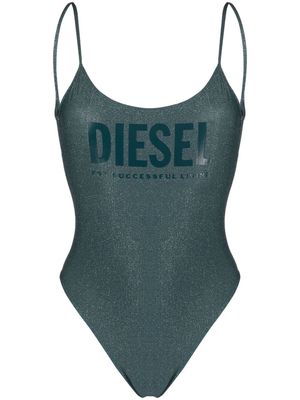 Diesel logo-print one-piece - Grey