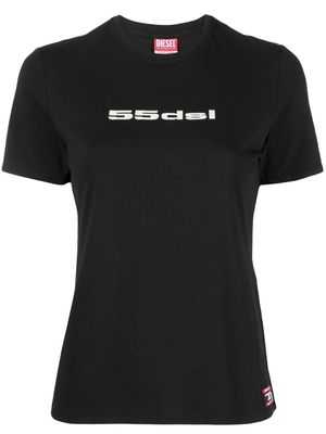 Diesel logo-print performance T-shirt - Black