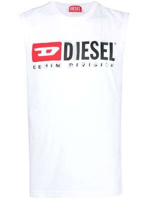 Diesel logo-print tank top - White
