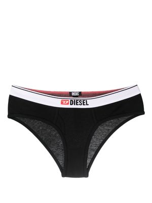 Diesel logo-tape briefs - Black