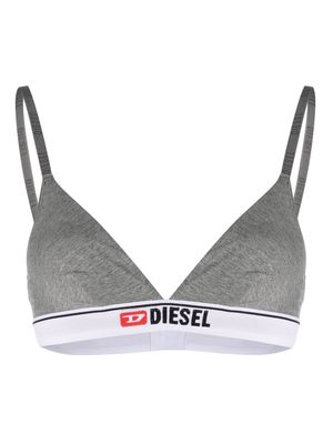 Diesel logo triangle bra - Grey
