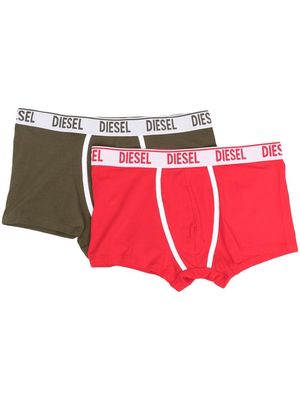 Diesel logo-waistband boxer briefs - Red