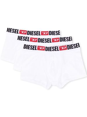 Diesel logo-waistband boxer pack - White