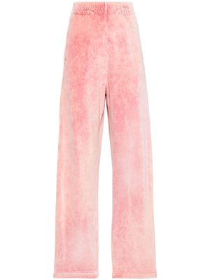 Diesel low-rise velvet trousers - Pink