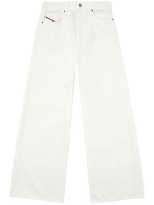 Diesel low-rise wide-leg jeans - White