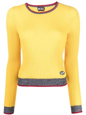 Diesel M-Arianne ribbed knit top - Yellow