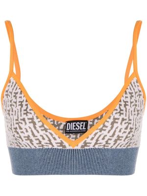 Diesel M-Athilde cropped knitted top - Pink