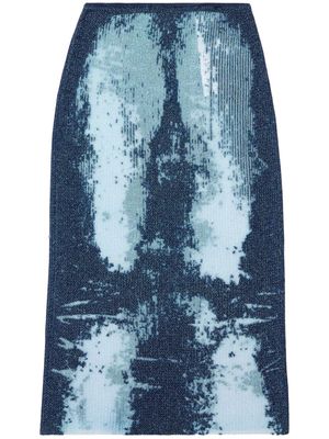 Diesel M-Begonia midi skirt - Blue