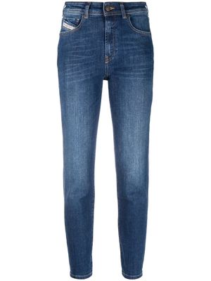 Diesel mid-rise tapered-leg jeans - Blue