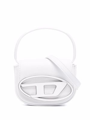 Diesel mini 1DR leather crossbody bag - White