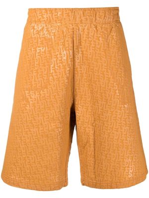Diesel monogram-pattern bermuda shorts - Orange