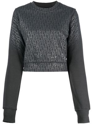 Diesel monogram-print sweatshirt - Black