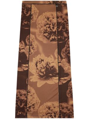 Diesel O-Clairinne floral-print skirt - Brown