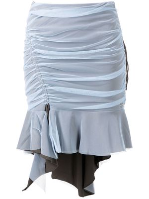 Diesel O-Ryt asymmetric tulle skirt - Blue