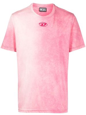 Diesel ombré-effect T-shirt - Pink