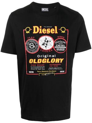Diesel Original Oldglory print T-shirt - Black