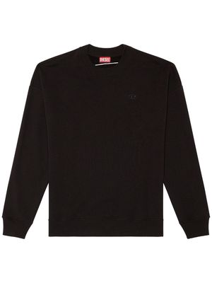 Diesel Oval-D cotton sweatshirt - Black