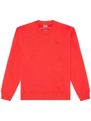 Diesel Oval-D cotton sweatshirt - Red