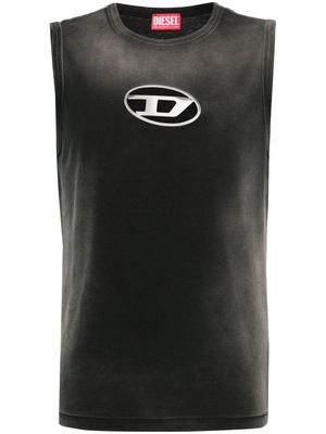 Diesel Oval D-plaque cotton T-shirt - Grey