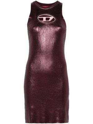 Diesel Oval D-plaque knitted minidress - Purple