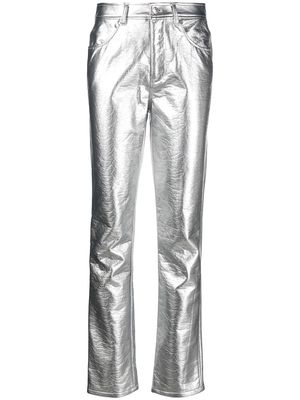 Diesel P-Arcy Crinkled vinyl pants - Silver