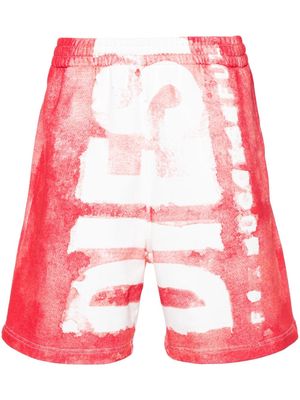 Diesel P-BISC cotton shorts - Red